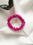Mała jedwabna gumka do włosów DEEP FUCHSIA