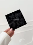 Duża jedwabna gumka do włosów PURE BLACK