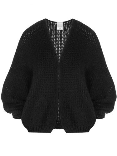 Sweter z wełny merino i moheru BLACK