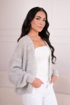 Sweter z wełny merino i moheru GREY 