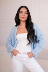 Sweter z wełny merino i moheru BABY BLUE