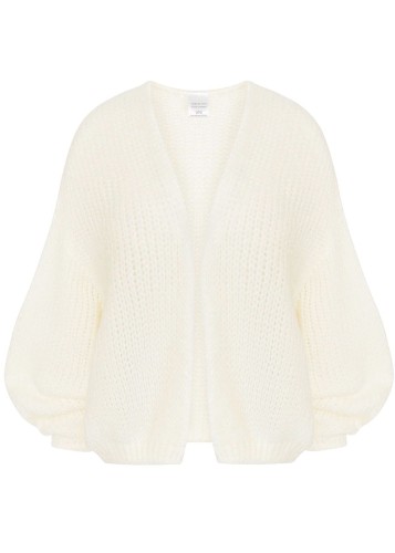 Sweter z wełny merino i moheru ECRU