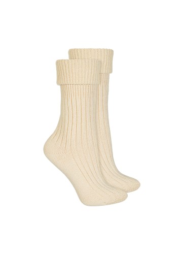 Skarpety z wełny merino BUTTER YELLOW