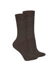 Cienkie skarpety z wełny merino CHOCOLATE BROWN