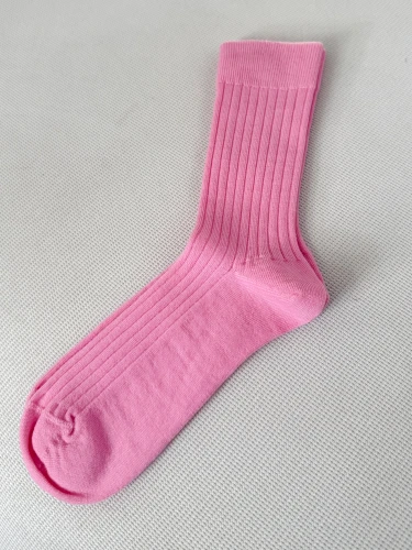 Cienkie skarpety z wełny merino PINK